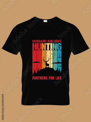  hunting custom t-shirt design vector