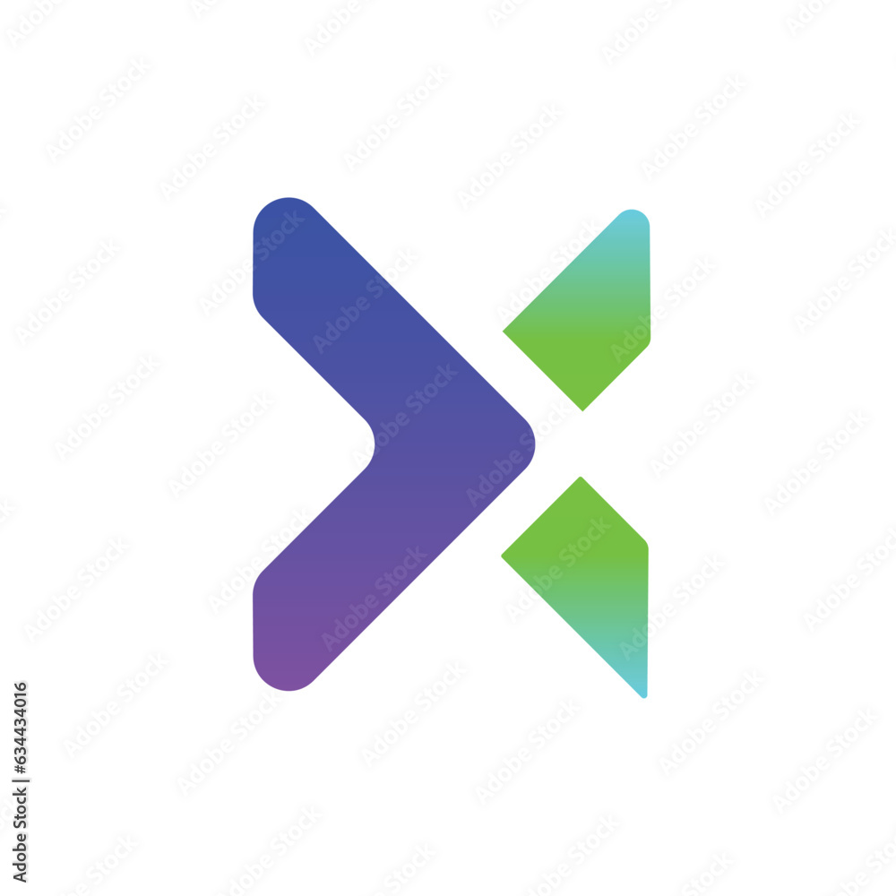 Alphabet letter x gradient logo icon symbol vector illustration eps Alphabet letter x gradient logo icon symbol vector illustration eps