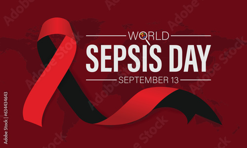 Vector illustration on the theme of Sepsis awareness month observed each year during September and Sepsis awareness day September 13.