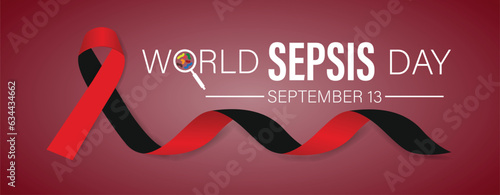 Vector illustration on the theme of Sepsis awareness month observed each year during September and Sepsis awareness day September 13.