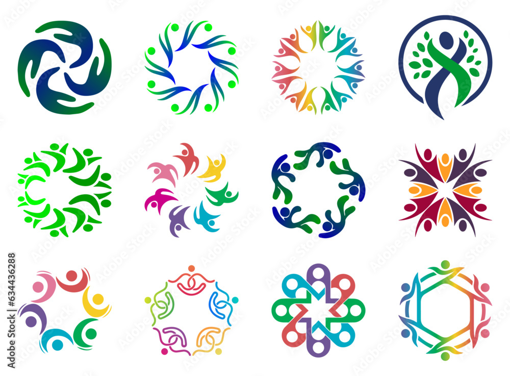 set of social celebration symbols