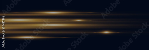 Abstract neon speed light effect on black background. Vector illustration.