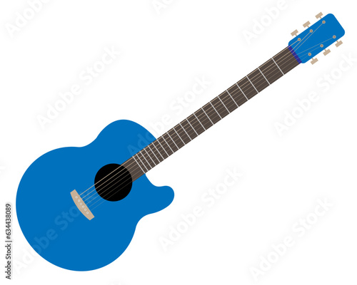 blue simple guitar
