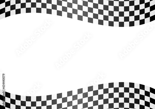 Racing track Background. Racing Checkered Flag. Car Racing Concept. Vector Illustration.