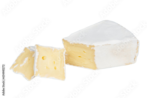 cheese brie isolated on a white background