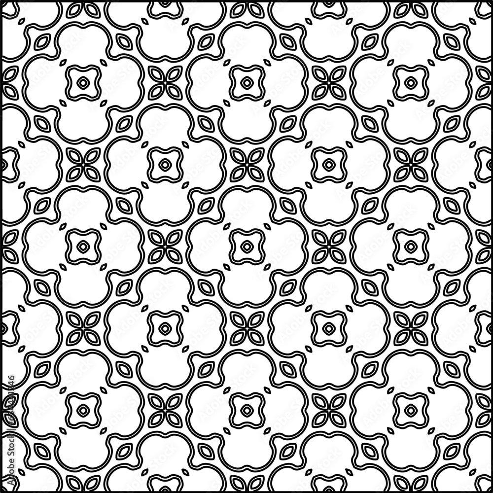 Abstract background with figures from lines. black and white pattern for web page, textures, card, poster, fabric, textile. Monochrome graphic repeating design.
Abstract background with figures from lines. black and white pattern for web page, textures, card, poster, fabric, textile. Monochrome graphic repeating design.