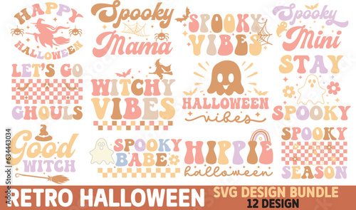 Halloween, Retro Halloween Svg Design, Retro Halloween, Halloween svg design, happy halloween, spooky season
