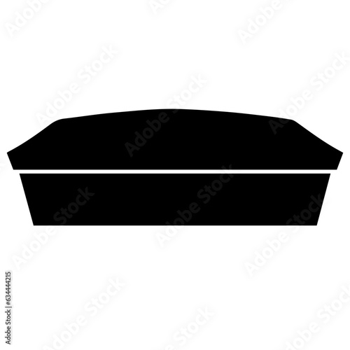coffin silhouette illustration