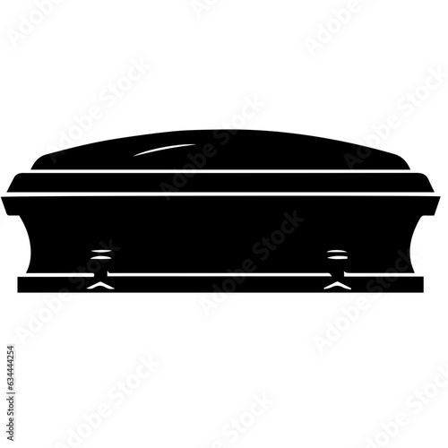 coffin silhouette illustration