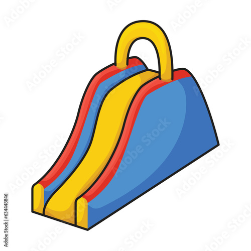 Water slide vector icon.Color vector icon isolated on white background water slide .