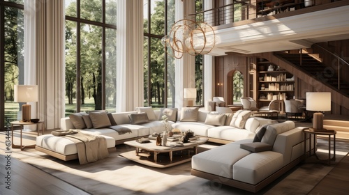 Interior design, cozy living room © kardaska