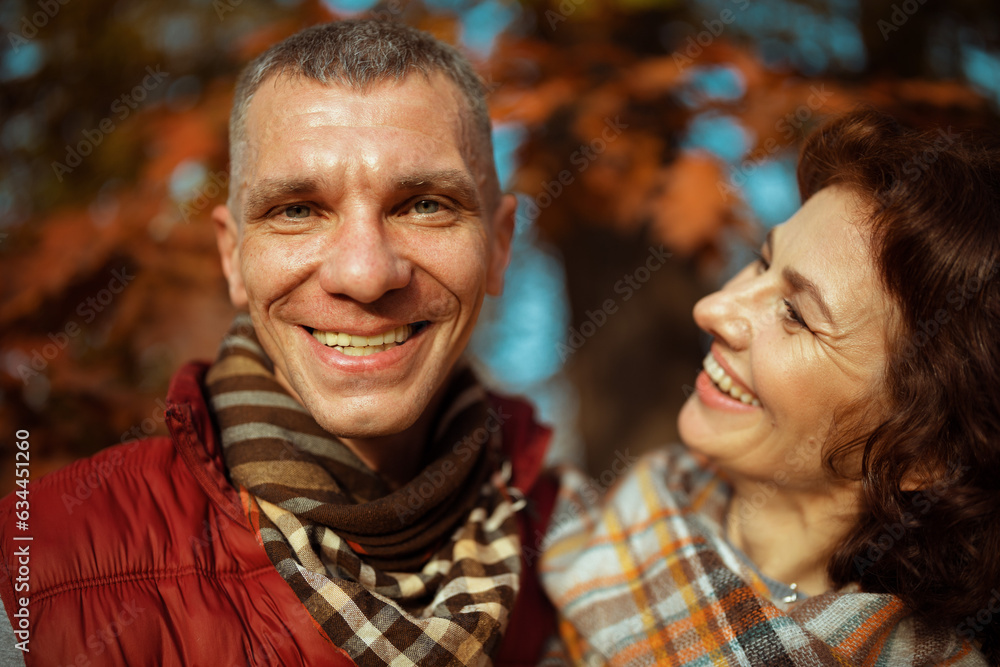 Fototapeta premium happy modern family in park having good time