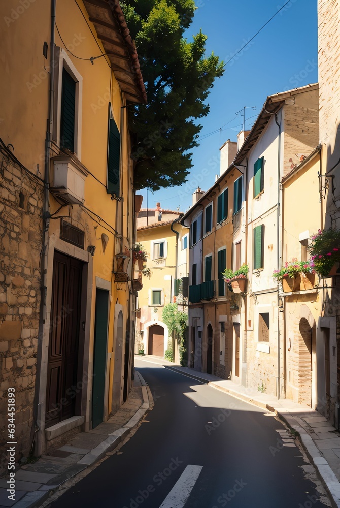 Obraz premium street in Italy old town.