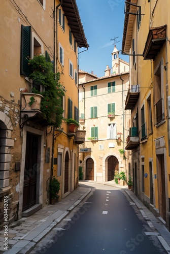 street in Italy old town.