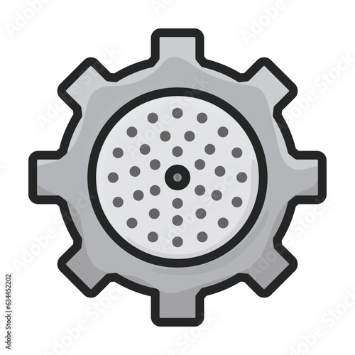 Grinder meat vector icon.Color vector icon isolated on white background grinder meat.