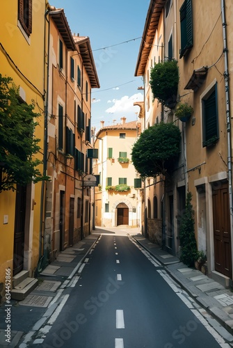 street in Italy old town.