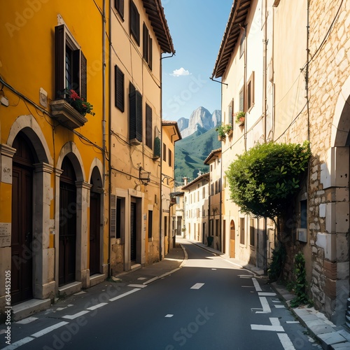 street in Italy old town.