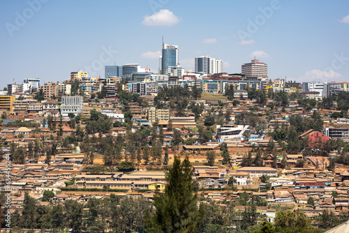 Skyline of Kigali in Ruanda