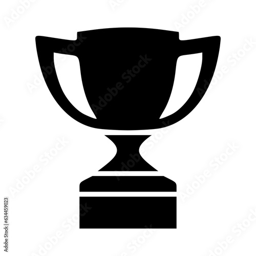 Trophy cup icon silhouette vector illustration