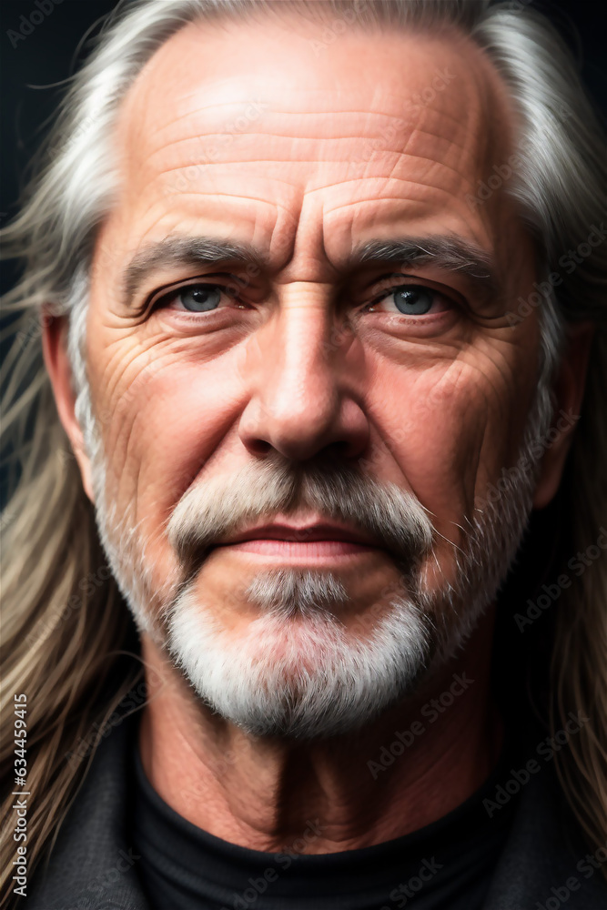 Portrait of a old man. High detailed old man illustration. Portrait of a old man. High detailed old man illustration.