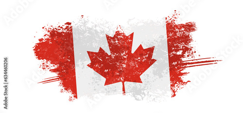  canadian flag,  grunge effect