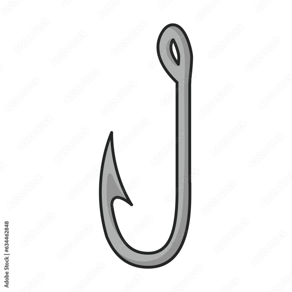 Fish hook vector icon.Cartoon vector icon isolated on white background fish hook. Fish hook vector icon.Cartoon vector icon isolated on white background fish hook.