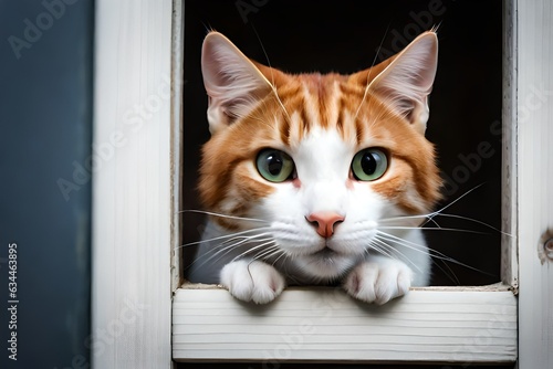 cat on a window © Shahzad