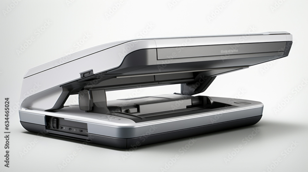Portable scanner isolated on white background Portable scanner isolated on white background