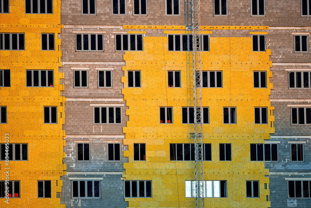 Application, installation of an external wall insulation system ...