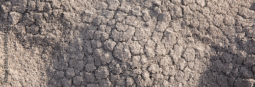 Dry fractured soil of drought