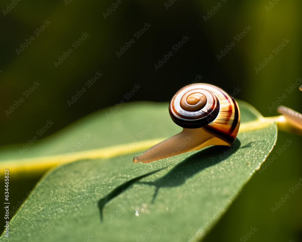 Forest snail in the natural environment, note shallow depth of field Forest snail in the natural environment, note shallow depth of field