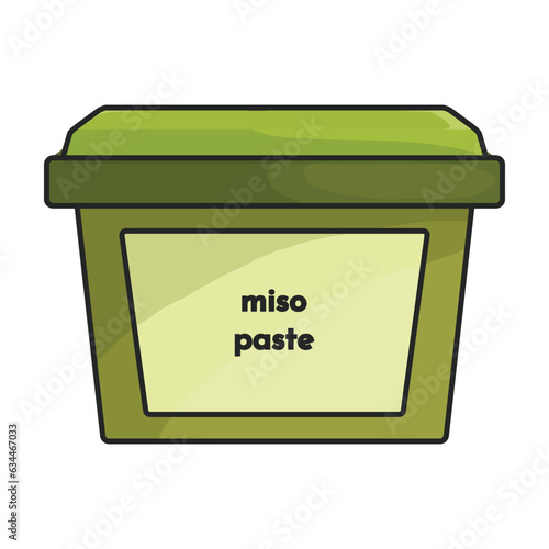 Paste miso vector icon.Color vector icon isolated on white background paste miso.