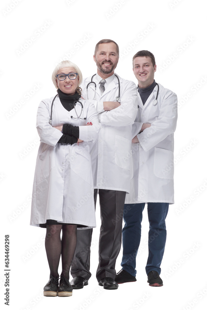 in full growth. group of qualified medical colleagues. in full growth. group of qualified medical colleagues.