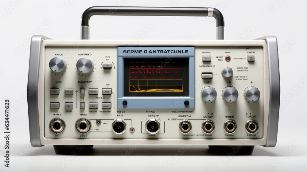 Obraz premium Signal generator isolated on white background