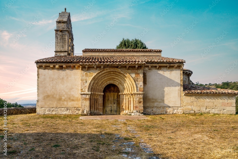 Church of San Andrés in Gama, a town in the province of Palencia, Castilla y León, Spain, which belongs to the municipality of Aguilar de Campoo.