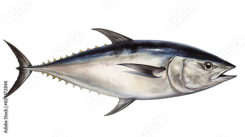A tuna fish isolated on a transparent background
