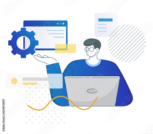 Website Design - Full Stack Developer - Illustration