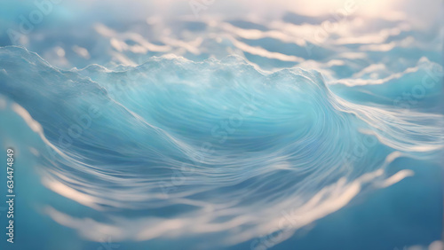 blue waves dream aesthetic background 