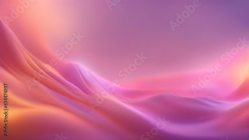 abstract background with bokeh, orange and pink with golden shining light lines, smooth gradients and colourful waves, energy light, copyspace