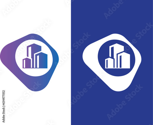 Real estate construction building logo