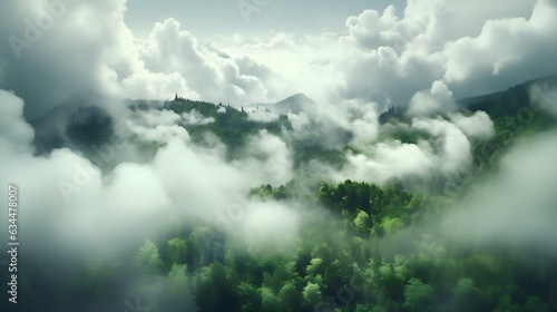 fog over the forest