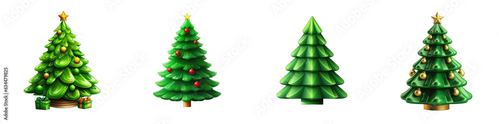 Christmas Tree clipart collection, vector, icons isolated on transparent background Christmas Tree clipart collection, vector, icons isolated on transparent background