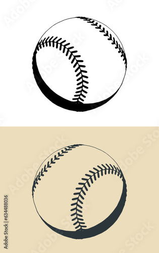Baseball ball illustrations