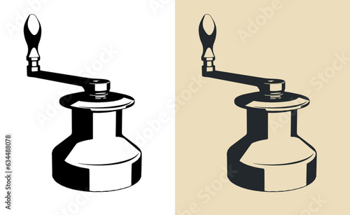 Sailing boat winch illustrations