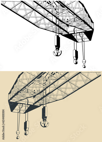 Large crane boom