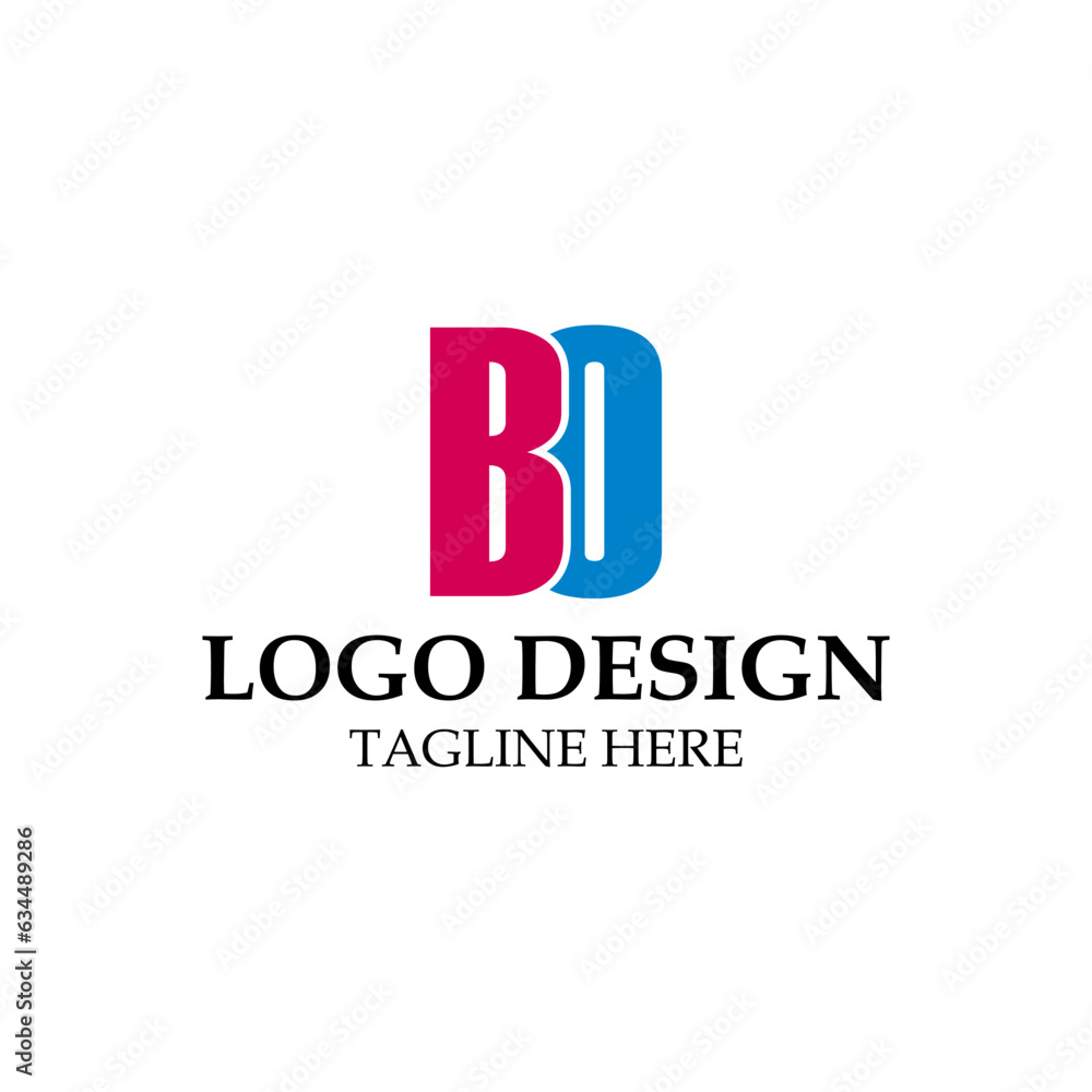 vector design elements for your company logo, letter bo logo. modern logo design, business corporate template. bo monogram logo.