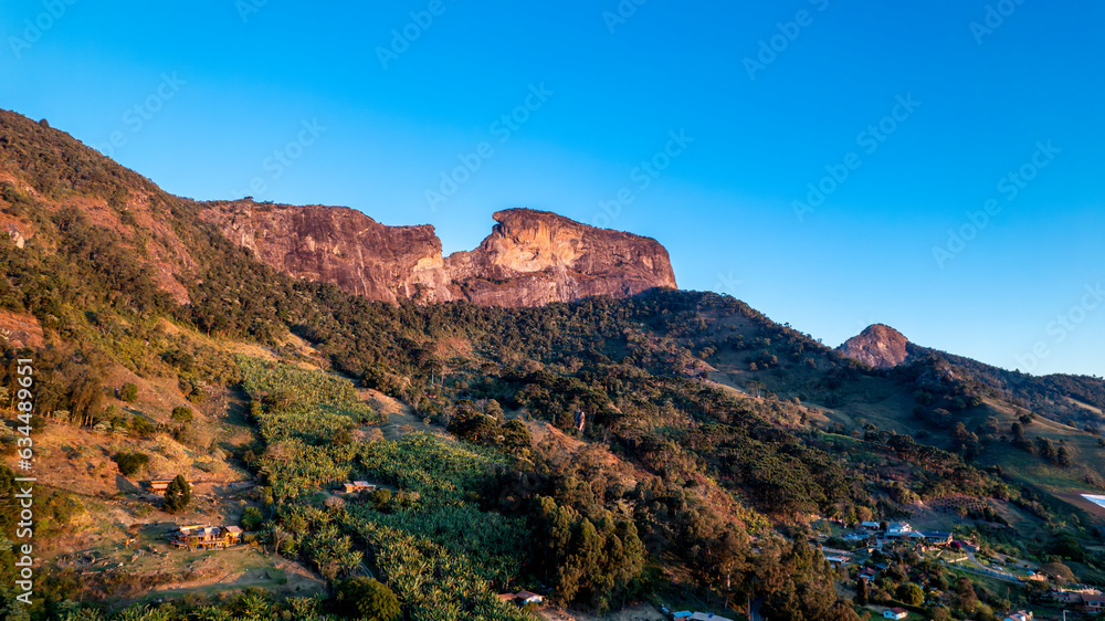 Pedra do Baú in São Bento do Sapucaí. Aerial view of the Rock.