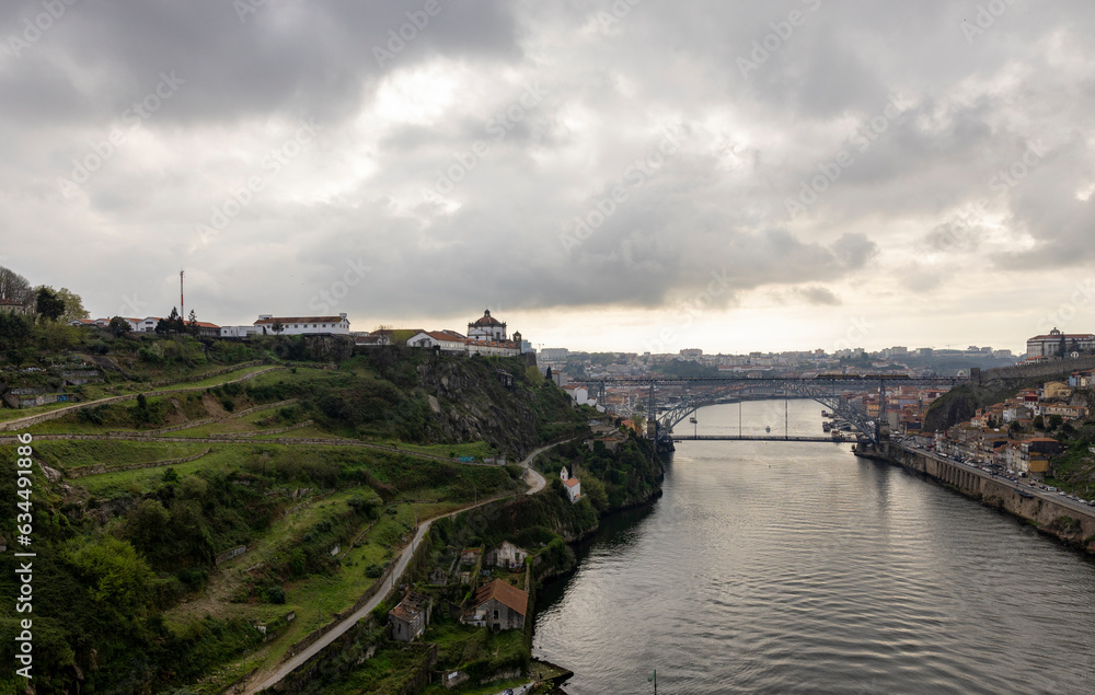 Panoramic view of Porto, Portugal in a cloudy day Panoramic view of Porto, Portugal in a cloudy day