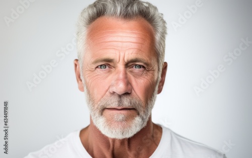 A focused image revealing the elegance and flawless appearance of a distinguished grandfather in a clean and well-lit environment.