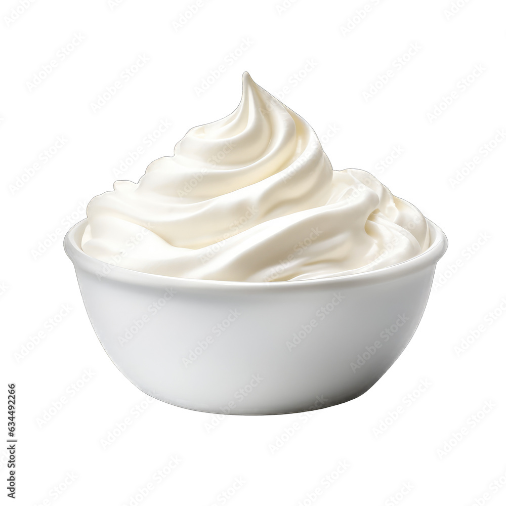 Whipped cream isolated on transparent background Whipped cream isolated on transparent background
